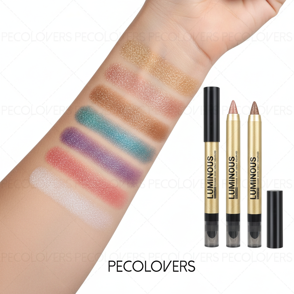 Stick Fard à Paupières Double Embout — Waterproof Glitter & Mat Longue Tenue