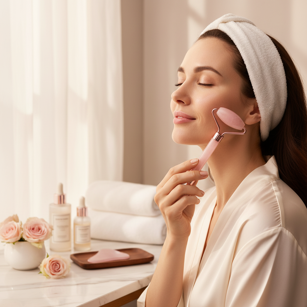 Roller Massage Visage, Cou & Yeux — Drainage, Lifting & Anti-Rides